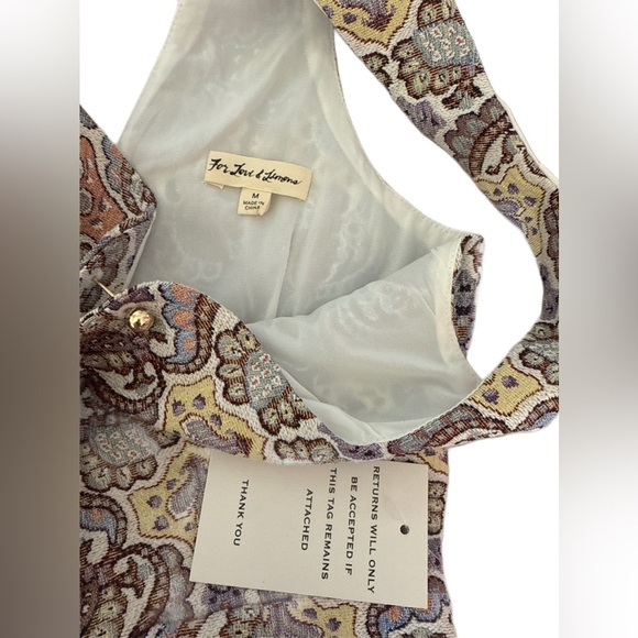 For Love & Lemons - Brocade Tapestry Mini Dress Size Medium NEW WITH TAG - Picture 14 of 14